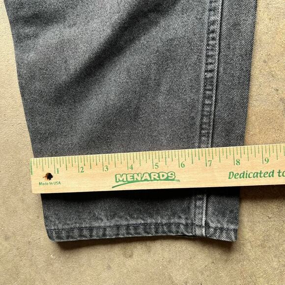 Vintage 90s Black Faded Levi’s 560 Jeans 38x32” (36x32”) - Picture 6 of 8